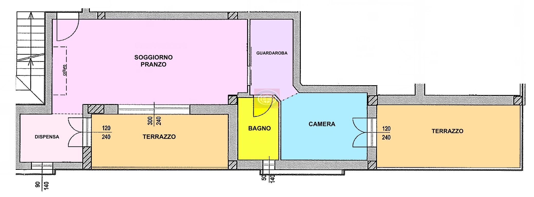 Cesena- Vigne:Ampio e Comodo BILOCALE, classe 