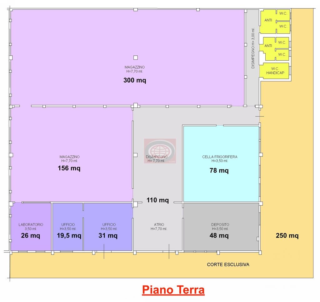 capannone con piazzale