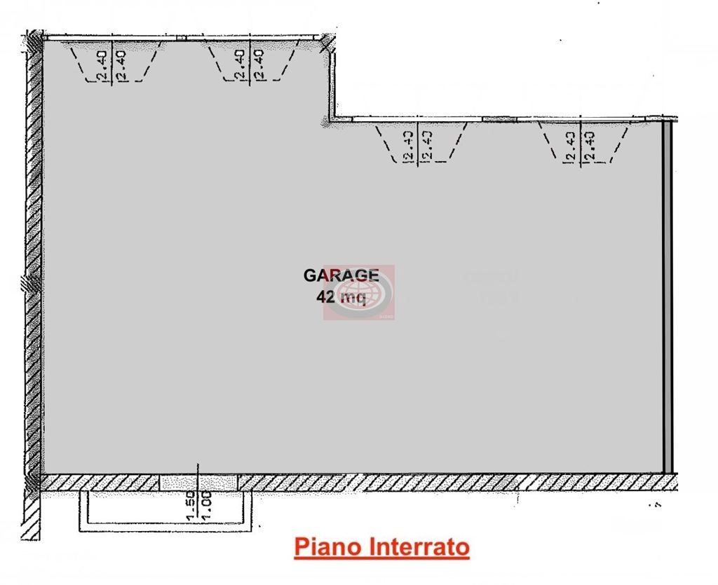 CESENA centro urbano(GC15) - Garage doppio di 40 mq circa, in zona ospedale.