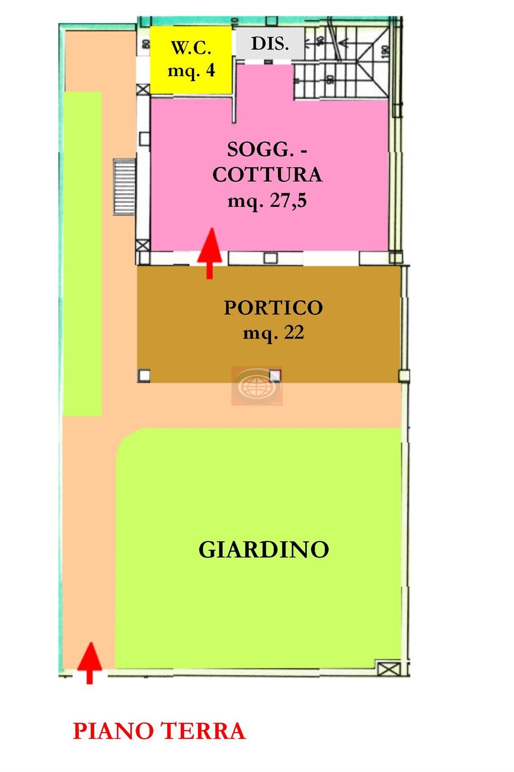 PIEVESESTINA di Cesena (BTC250c): porzione di trifamiliare NUOVA - 3 letto, 3 bagni, tavernetta, garage, GIARDINO PRIVATO