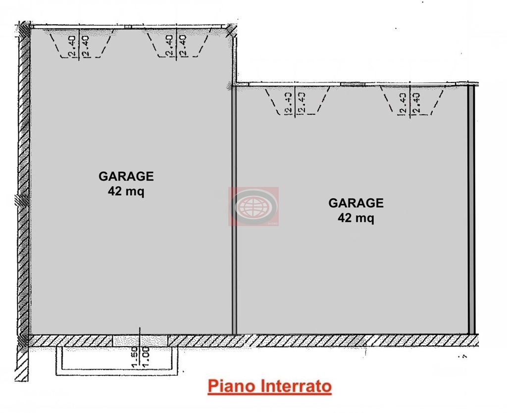 CESENA centro urbano(GC15) - Garage doppio di 40 mq circa, in zona ospedale.