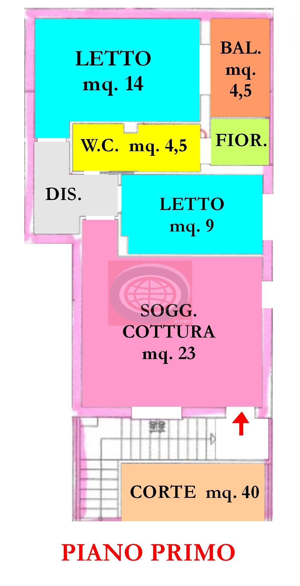 MERCATO SARACENO Loc. BACCIOLINO (LTC202)Appartamento trilocale con INGRESSO INDIPENDENTE e garage
